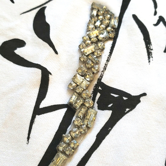 NWT Zara Fashion Girl T Shirt with Rhinestones - Picture 9 of 14